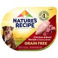  Nature's Recipe Grain Free Wet Dog Food, Chicken & Beef Recipe, 2.75 Ounce Cup (Pack Of 12)