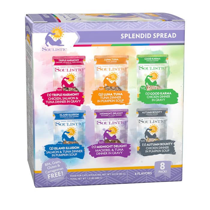  Soulistic Originals Splendid Spread Variety Pack Wet Cat Food, 3 Oz., Count Of 8
