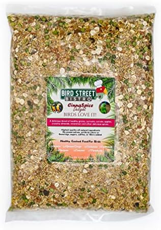  Bird Street Bistro Parrot Food - Parakeet Food - Cockatiel Food - Bird Food - Cooks In 3-15 Min W/Natural & Organic Grains - Legumes - Non-GMO Fruits, Vegetables, & Health Orientated Spices