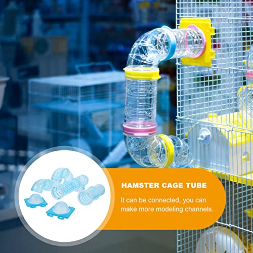  Mipcase Stuffed Animals Dog Cage Dog Cage Hamster Tube Set, Hamster House Rat Cage Accessories Tortoise Habitat Rat Cage Transparent Hamster Cages Hamster Cages Glass Water Bottles