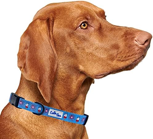  CUTIE TIES Dog Collar Flamingos– Durable Nylon Material - Premium Quality Collars For Dogs - Fancy Collars - Cute Dog Collars In Three Sizes (Flamingos, Large (16" - 26"))