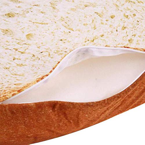  SONGBIRDTH Unique Toast Washable Cat Dog Sleeping Pad Mattress Soft Warm Pet Bed Carpet,Breathable Cotton Blend,Removable Easy To Clean 60 * 60cm