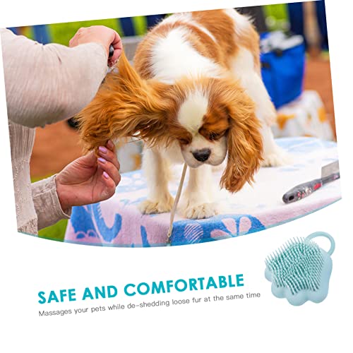  Iplusmile 3pcs Pet Bath Brush Fluff Off Deshedding Shampoo Shower Hair Brush Puppy Shampoo Kitten Shampoo Cat Grooming Massager Silicone Bath Brush Kitten Bath Massager Pet Shedding Brush