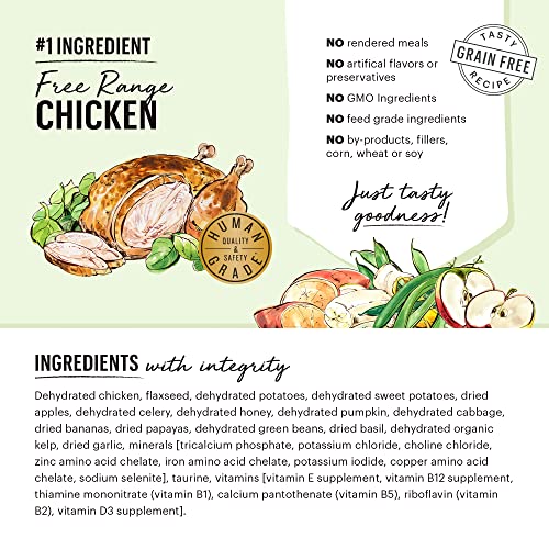  The Honest Kitchen Human Grade Dehydrated Grain Free Dog Food – Complete Meal Or Dog Food Topper – Chicken 10 Lb (makes 40 Lbs)