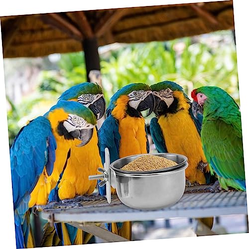  POPETPOP 1 Set Parrot Food Box Bird Feeder Food Chew Toys Food Toy Bird Food Dishes Chew Toys For Dogs Food Water Holder Parrot Eating Bowl Parrot Feeder Parrot Supply Tail Animal Cage
