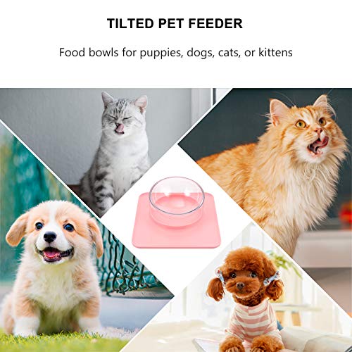  Pet Bowl Magnetic Cat Food Bowl And No Spill Tray Neck Protection Pet Feeder Pet Bowl
