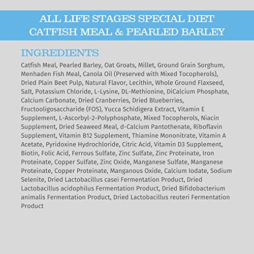  Blackwood Dog Food Made In USA Slow Cooked Dry Dog Food [Sensitive Skin And Stomach Dog Food To Solve Food Sensitivities Naturally], Catfish & Pearled Barley Recipe, 5 Lb. Bag