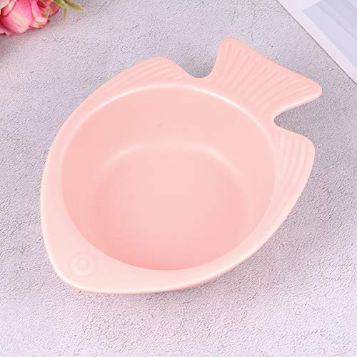  POPETPOP Ceramic Cat Bowls Pet Feeding Bowl - Raised Cat Food Bowl Ceramic Cat Bowl Elevated Pet Feeding Bowl For Dogs Cats Cat Bowls