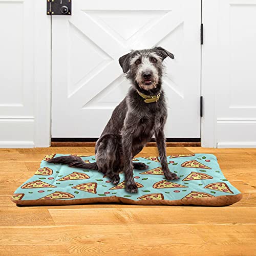  Food Pizza Dog Bed Cat Bed Soft Comfortable Pet Bed Non-Slip Calming Kennel Pad For Small Medium Large Dogs Cats 2116375