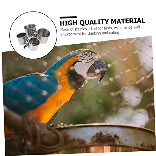 EVANEM 2pcs Feeder Tray Bird Feeder Outdoor Bird Feeder Toy Parrot Hamster Feeding Cups Ferret Water Bottle Water Bird Cup Parrot Feeder Birds Food Cup Pet Parrot Feeder To Feed Xuan Feng
