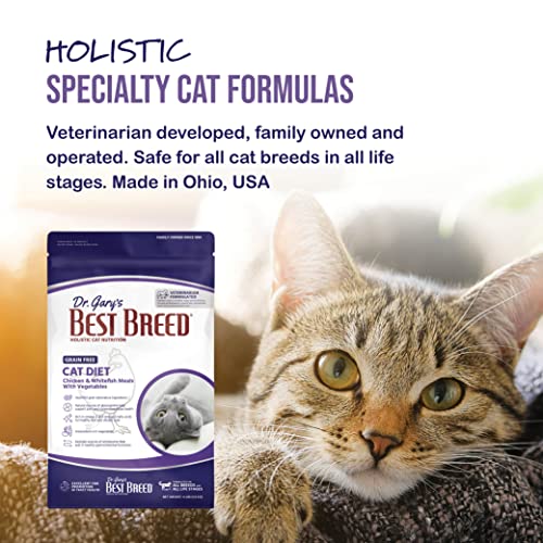  Best Breed Dr. Gary's Grain Free Cat Diet Slow-Cooked In USA [Natural Dry Dog Food For All Ages] Dark Brown 24 Lbs. (New)