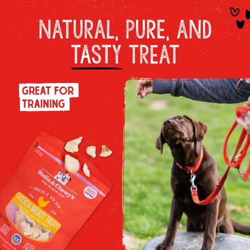  Stella & Chewy's Freeze-Dried Raw Single Ingredient Chicken Breast Treats, 2.75 Oz. Bag