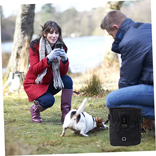  Iplusmile Dog Food Containers Dog Food Container 5pcs Pet Treat Bag Doggies Treats Dog Treat Container Nylon Black The Dog Portable Food Containers Dog Food Puppy