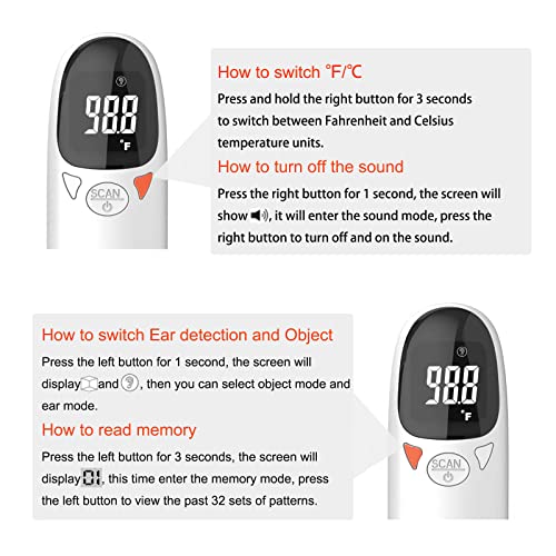  Cat & Dog Thermometer Non-Contact Rechargeable Pet Ear Thermometer,Designed For Pet,Fast And Accurate Temperature Detection
