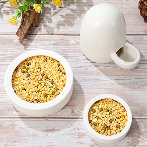  Yardwe Rabbit Food Rabbit Food 3pcs Hamster Hedgehog Feeders Chinchilla Small Guinea Pig Food Feeder Water Feeding Container Set Squirrel Food Pet Water Dispenser