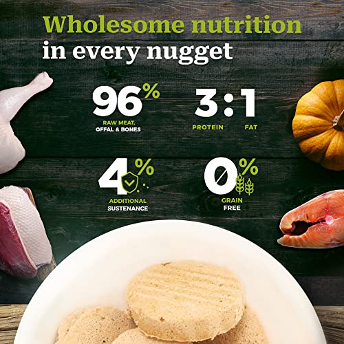  FURRY WONDER Freeze Dried Raw Cat Food Grain Free Mighty Nuggets For Cats 16oz Chicken Rabbit Recipe High Protein Dinner Patties For All Breeds And Life Stages