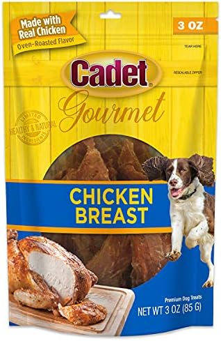 Cadet Gourmet Duck Breast Dog Treats - Healthy & Natural Dog Training Treats For Small & Large Dogs - Inspected & Tested In USA (2.5 Lb.)