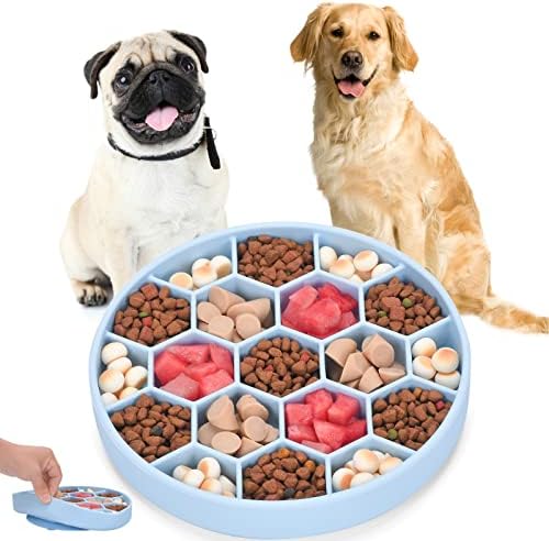  ALLYGOODS Silicone Slow Feeder Large Breed/Medium Sized Dog/Small Breed - Dog Food Bowls - Dog Dishes For Big Dogs