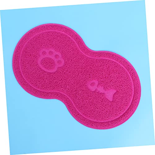  Ipetboom Cat Litter Box Floor Rose Clean With Trapper Easy Placemat Multi- Mats For Puppy Food Grey Inches Mat Dog Scatter And Anti- Dish Kitten Pet Mesh Control Litter Pad Non- Cat Litter Mat