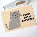  PetEiZi Cat Litter Mat Trap, Pet Food Catching Placemat, Super Cute Easy To Clean 24"×16" Large Durable For Cats And Dogs - Everyday Is Catyrday