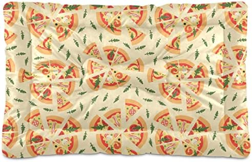  Food Pizza Dog Bed Cat Bed Soft Comfortable Pet Bed Non-Slip Calming Kennel Pad For Small Medium Large Dogs Cats 2116505