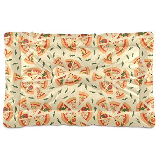  Food Pizza Dog Bed Cat Bed Soft Comfortable Pet Bed Non-Slip Calming Kennel Pad For Small Medium Large Dogs Cats 2116505