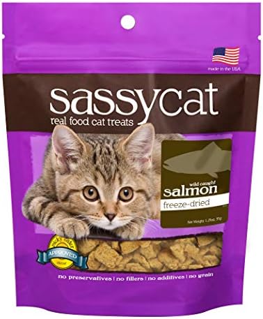  Herbsmith Sassy Cat Treats - Freeze Dried Chicken Treats – All Natural Treats For Cats - Bundle- Duck, Chicken, Rabbit, Turkey, Whitefish, And Salmon