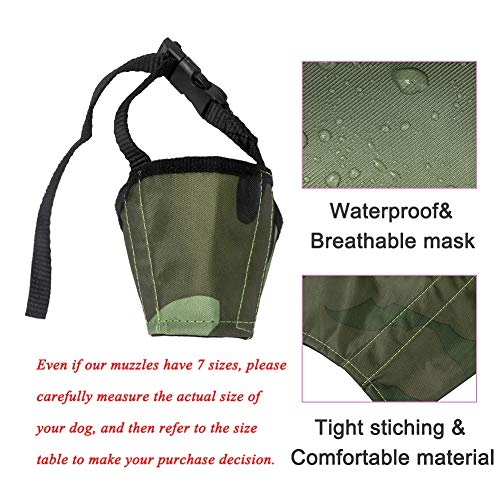  Coppthinktu Dog Muzzle Suit, 7PCS Dog Muzzles For Biting Barking Chewing, Adjustable Dog Mouth Cover For Small Medium Large Dogs, Soft Comfortable Dog Muzzle For Long Snout