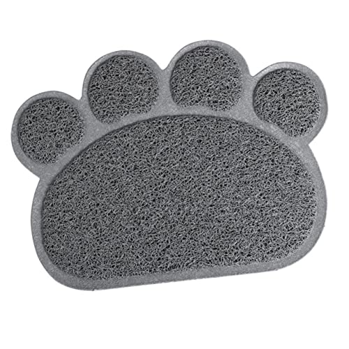  Washable Rug 3pcs Soft Dish Rug Pet Puppy Place Mats Shape Litter PVC Pad， For Dog Feeding *cm Cm Kitten Water * Bowl Grey Scatter Control Food Placemat Cat Mat Mat- Non- Paw Washable Rugs