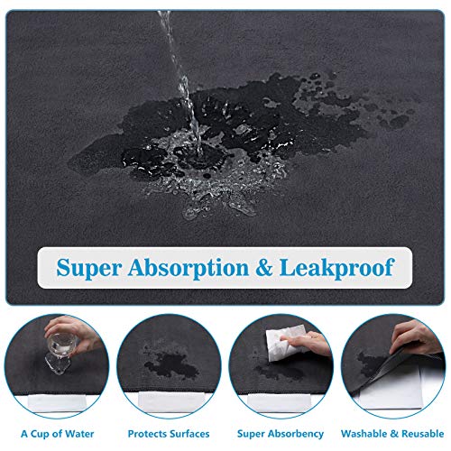  SIWA MARY Reusable Pee Pads For Dogs, 48"x48"/60"x48" Large, Washable Dog Pads With Super Absorbent, Non-Slip, Waterproof, Puppy Potty Whelping Pads Pet Traning Pads For Crate, Kennel, Playpen