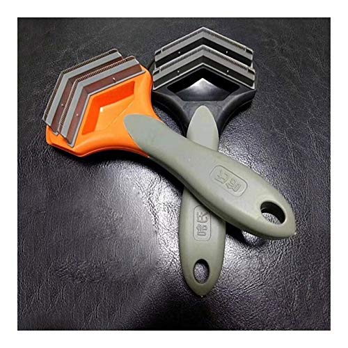  YangYan Dog Hair Removal Comb For Dogs Brush Grooming Tool For Matted Long Hair Pet Hair Shedding Comb (Color : Orange)