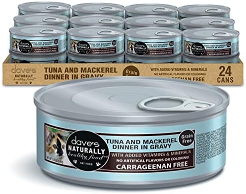  Dave's Pet Food Grain Free Wet Cat Food (Chicken), Made In USA Naturally Healthy Canned Cat Food, Added Vitamins & Minerals, Wheat & Gluten-Free, 12.5 Oz (Case Of 12)