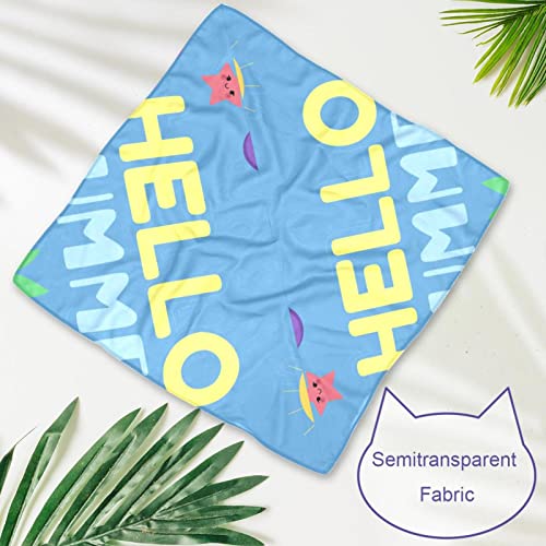  2 Pack Adjustable Dog Bandana,Soft Washable Triangle Bib Hello Summer Cute Food Ice Cream Pineapple Kerchief Scarfs For Small Medium Large Dogs And Cats