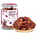  PAWUP Dog Treats Duck Wrapped 2 Sweet Potatoes, Nutritious Pet Supplies W/Taurine For Dogs, Organic Healthy Chews Snack, High In Protein Omega-3 Fiber, 12.5oz