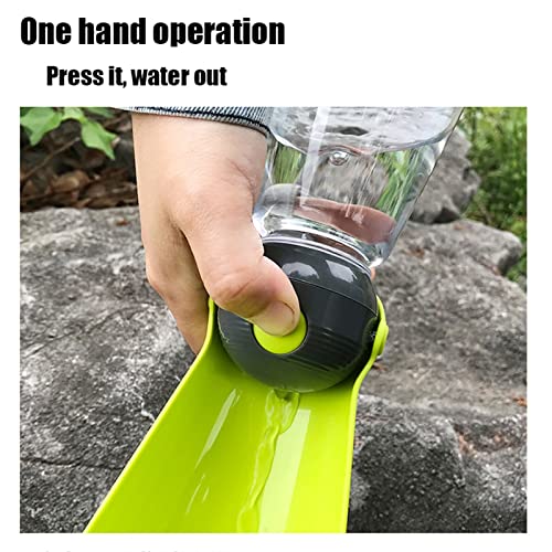  AYENCI Cat Automatic Water, Portable Dog Water Bottle Foldable Pet Feeder Dispenser Water Bottle Outdoor Travel Drinking Pet Dog Drink Bowls Dogs Supplies (Color : Green)