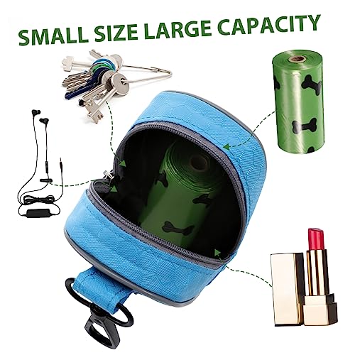  VILLFUL Pet Waste Bag Travel Accessory For Dog Portable Dog Bag Doggy Waste Bags Pet Waste Bags Dog Trash Pouch Dog Waste Bag Holder Dog Poo Bag Holder For Leash Bag: Oxford Cloth
