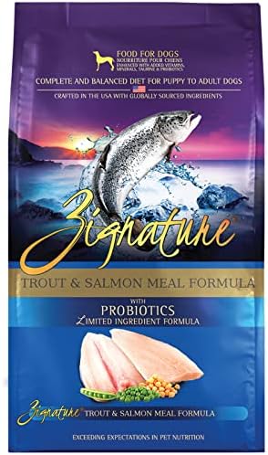  Zignature Dry Dog Food - Trout And Salmon Meal Formula, 13.5-Pound