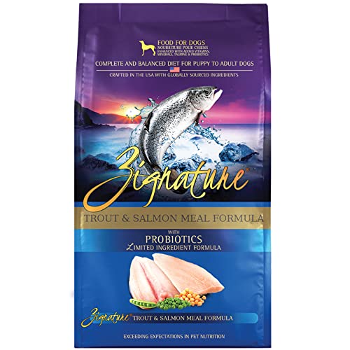  Zignature Trout & Salmon Limited Ingredient Formula Dry Dog Food Small Bites 4lb