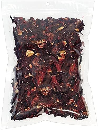  Hibiscus Flower Treat (8oz)- Healthy Natural Dried Flower Herbivore Treat - Chinchillas, Guinea Pigs, Rabbits, Prairie Dogs, Degus, Hamsters, Rats, Squirrels, Sugar Gliders & Other Small Pets