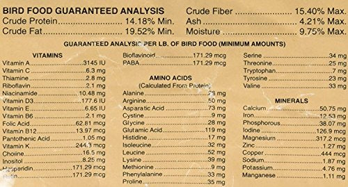  McBride's Cockatiel Bird Food AS-49032-2 4 Lb (Pack Of 2)