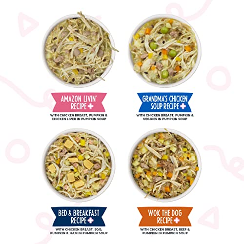  Weruva Dog Meals 'n More Natural Wet Dog Food, Belly Belly Nice! Digestive Support Variety Pack, 3.5oz Cup (10 Cups)