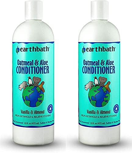  Earthbath Oatmeal & Aloe Conditioner, Vanilla & Almond, 16 Oz – Dog Conditioner For Allergies & Itching, Dry Skin – Made In USA