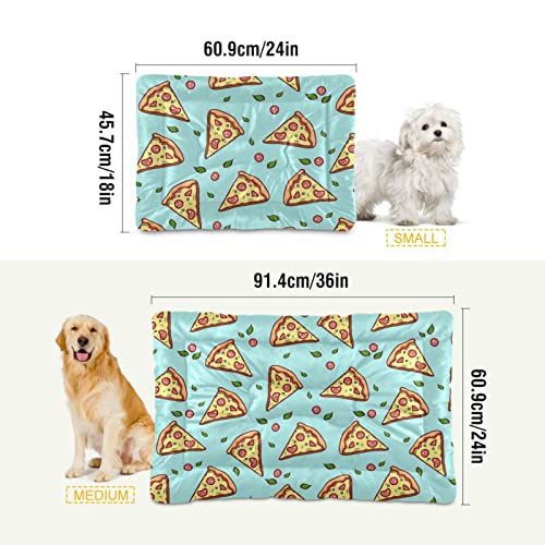  Food Pizza Dog Bed Cat Bed Soft Comfortable Pet Bed Non-Slip Calming Kennel Pad For Small Medium Large Dogs Cats 2116375
