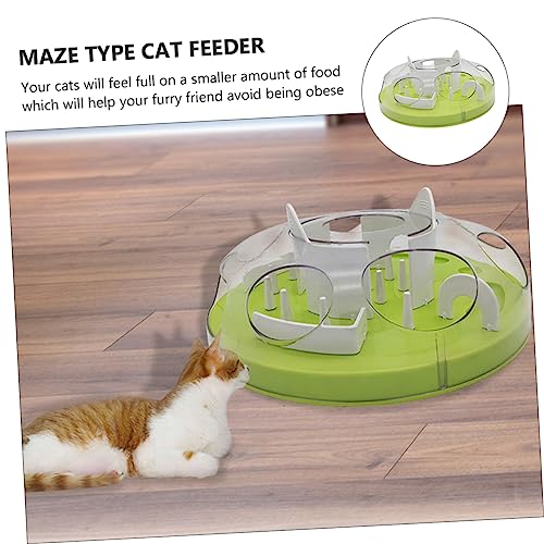  POPETPOP Cat Anti Choking Toy Doll Playsets Chew Toys Puppy Puzzle Small Puppy Toys Cat Puzzle Bowl Interactive Cat Food Bowl Cat Training Plaything Pet Cat Slow Feeding Toy Cat Maze Feeder