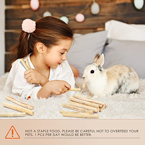 Bissap 700g/1.5Ib Sweet Bamboo Sticks For Rabbits, Bunny Chew Toys For Rabbits Hamster Chinchilla Guinea Pigs Rabbit Squirrel Small Animals Natural Treats Teeth Grinding Chew Sticks