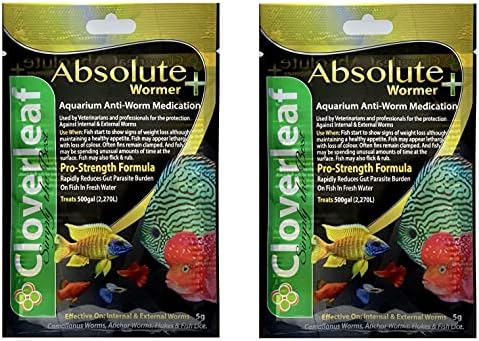  WORMER Plus - Freshwater And Saltwater Fish Powder Medication. Dewormer For Fish With Parasites And Flukes. 20G - Treats 2400 GALLONS