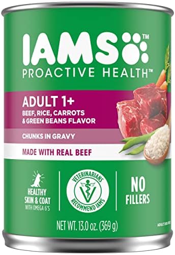  IAMS PROACTIVE HEALTH Adult Wet Dog Food Classic Ground With Lamb And Whole Grain Rice, Of 13 Oz.(Pack Of 12)
