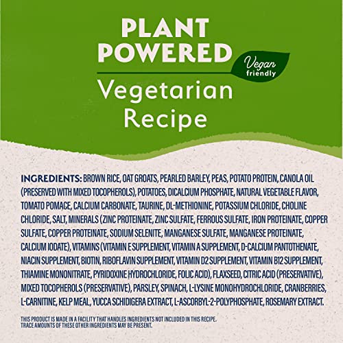  Natural Balance Limited Ingredient Adult Dry Dog Food With Vegan Plant Based Protein And Healthy Grains, Vegetarian Recipe, 12 Pound (Pack Of 1)
