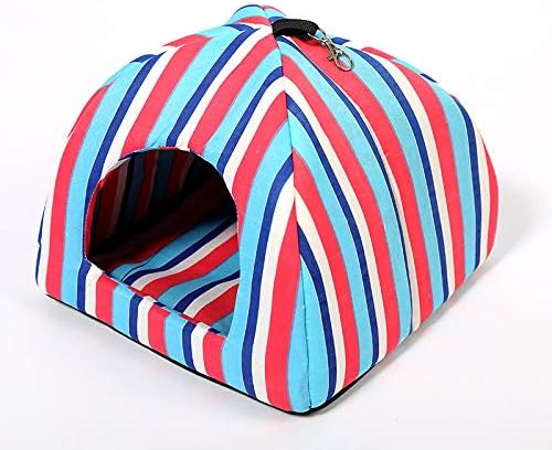  Summer Dog Bed For Large Medium Small Dogs Stripe Bird Cat Kennel House Pet Indoor Outdoor Puppy Tent