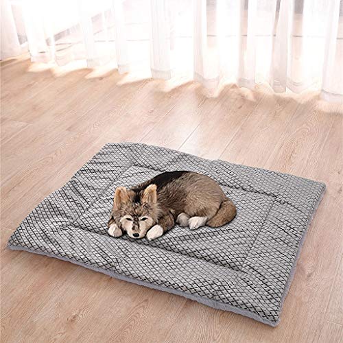  Pet Blanket,Koolee New Pet Short Plush Bed Mat Warm Sleeping Mattress For Small Medium Big Dog Cat(M,Gray01)
